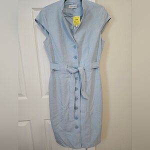 Calvin Klein Light Blue Midi Dress